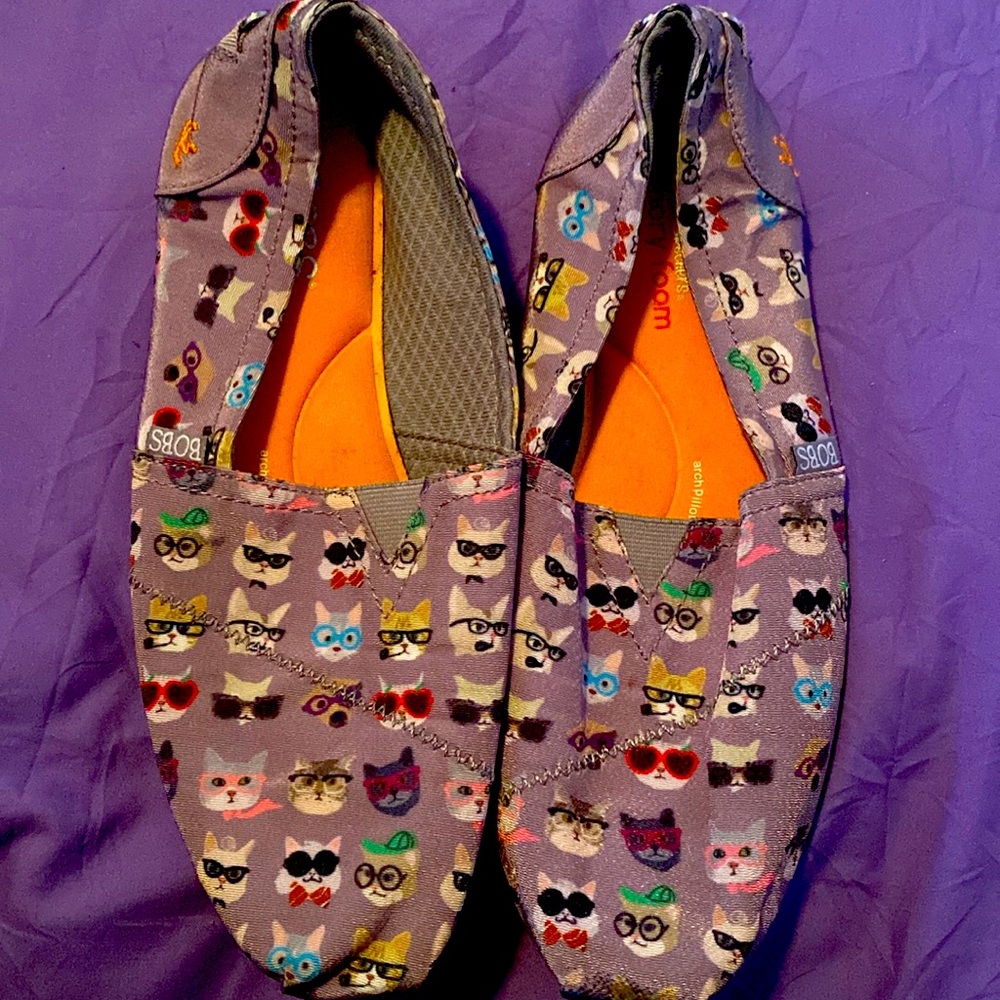 Dog themed bob shoes from sketchers with memory foam
